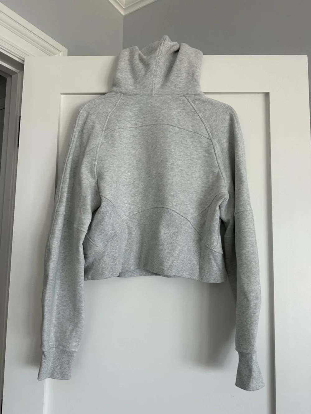 Lululemon Scuba Oversized 1/2 Zip Hoodie - Heathered Core Ultra Light Grey -XS/S